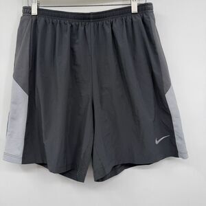 Nike Black Gray Dri-FIT Flex Challenger Running Athletic Shorts Size Large